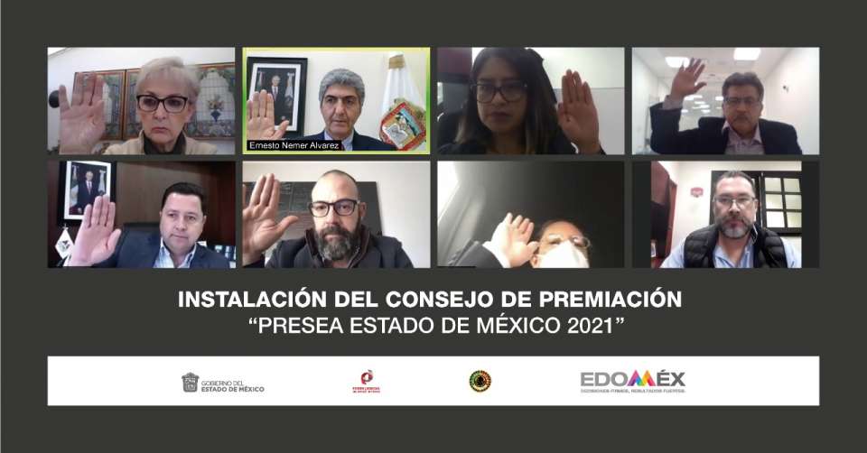 Instalan Consejo de premiación de la Presea Estado de México 2021