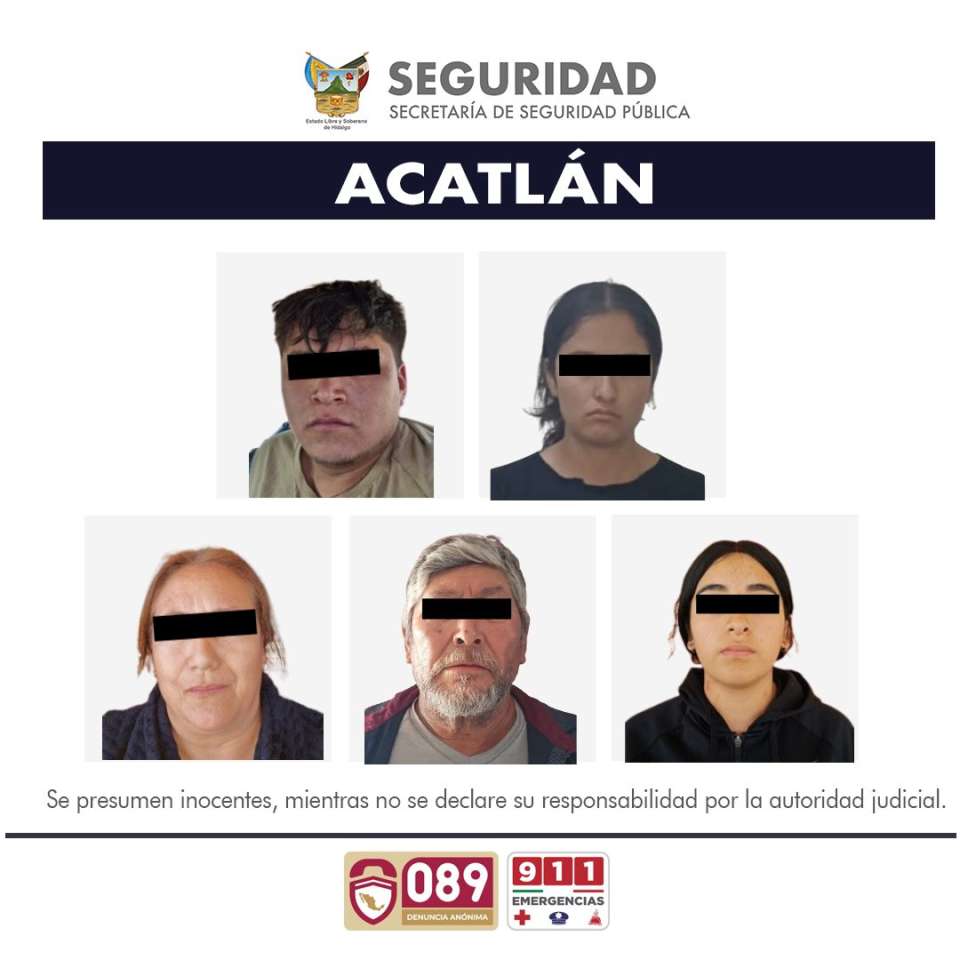 Imagen: Secretaría de Seguridad Pública de Hidalgo. 