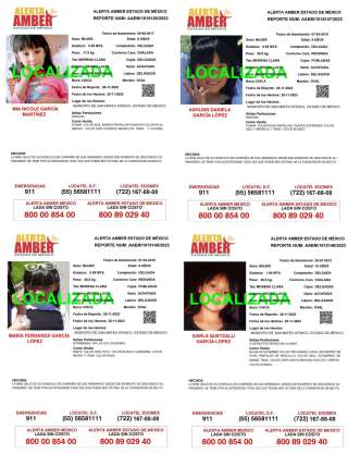 #Municipios | Localizan a cuatro niñas reportadas como desaparecidas