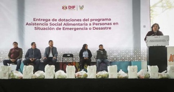 Apoya DIF Hidalgo con entrega de despensas a población vulnerable